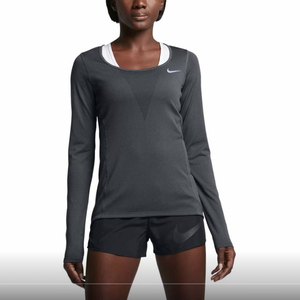 Nike Zonal Cooling Relay Top - Dark Gray - Size Small